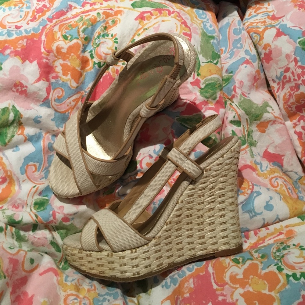 Lilly Pulitzer wedges size 7
